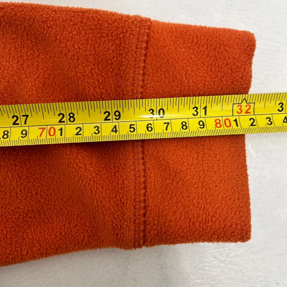 Nautica Mens Size X-Large Pullover Jacket Nautex Pier Orange 1/4‎ Zip Collared